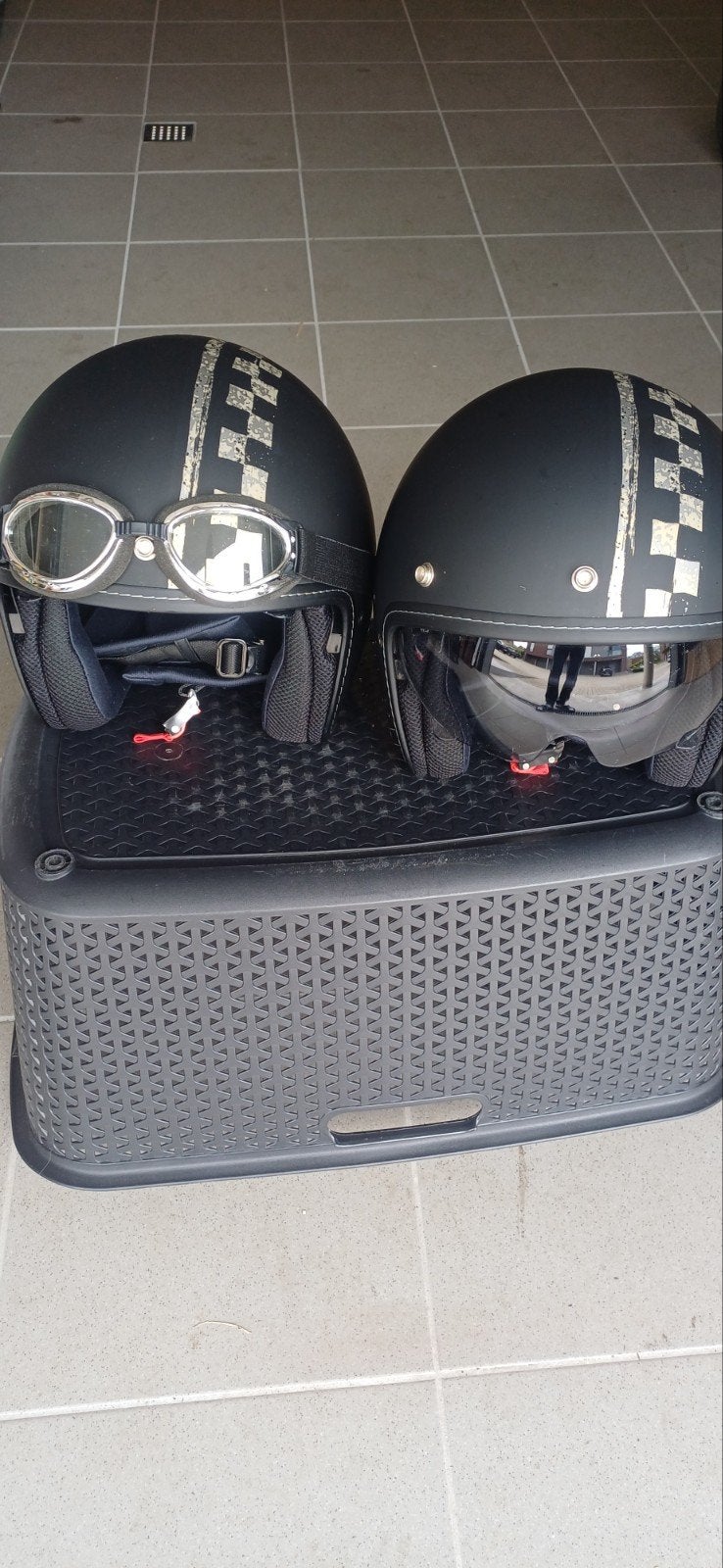 2 Casques moto HJC taille 56 ( s), Enlèvement, S, HJC