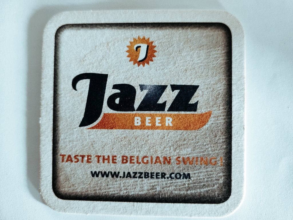 Bierviltje Jazz beer, Verzamelen, Ophalen of Verzenden, Zo goed als nieuw, Viltje(s), Overige merken