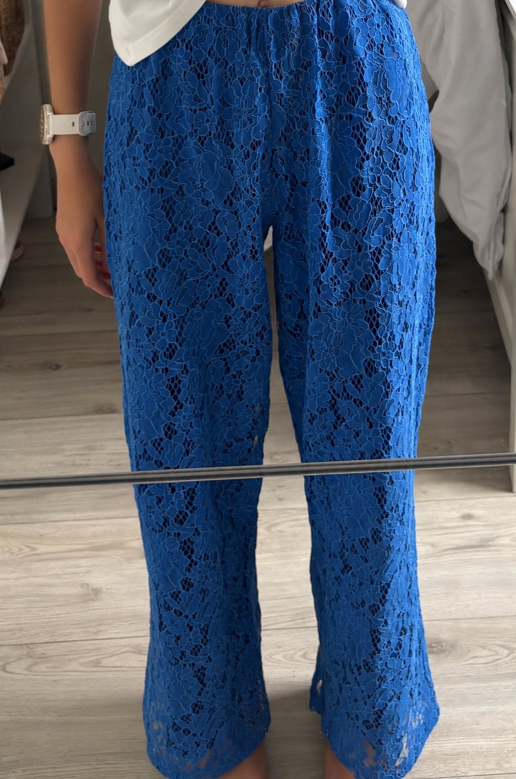 Blauwe broek, Kleding | Dames, Sportkleding, Ophalen of Verzenden, Zo goed als nieuw, Maat 36 (S)
