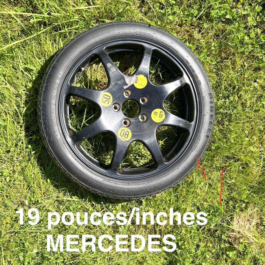 roue galette de secours sur jante (Mercedes), Autos : Pièces & Accessoires, Neuf, Pneus et Jantes, 4 Saisons, Véhicule de tourisme