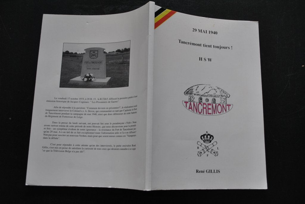 29 mai 1940 TANCREMONT tient toujours! Forteresse de Liège, Enlèvement ou Envoi, Deuxième Guerre mondiale, Utilisé, René GILLIS
