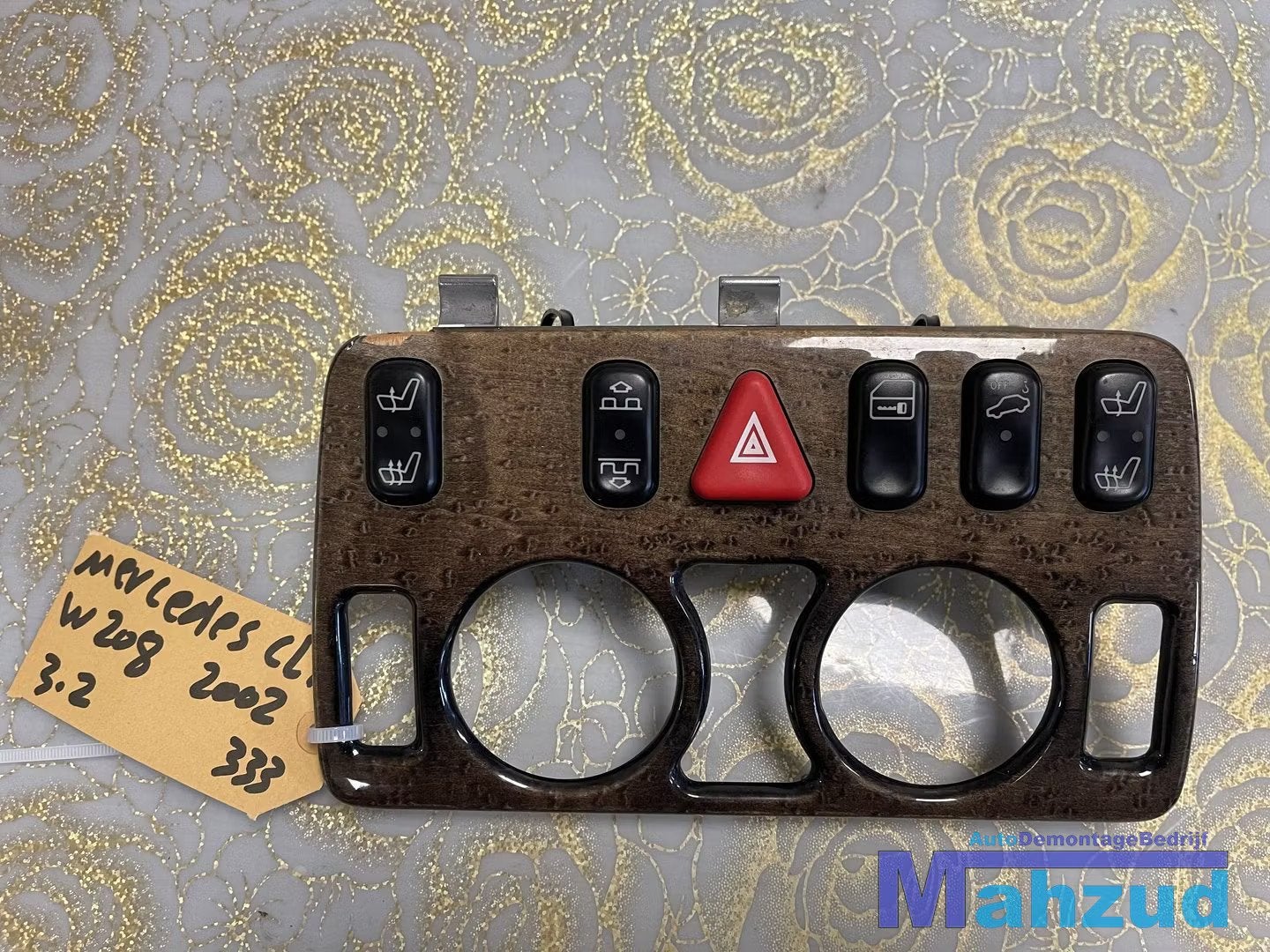 MERCEDES CLK W208 Middenconsole schakelaar hout dashboard de, Auto-onderdelen, Interieur en Bekleding, Gebruikt, Mercedes-Benz AG