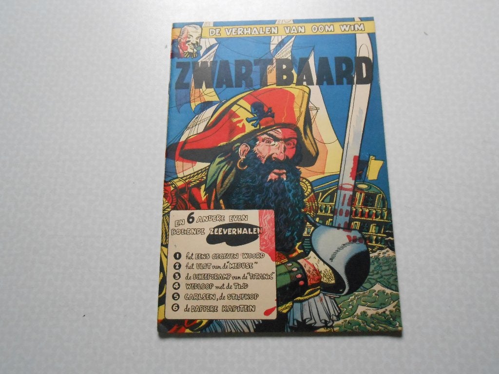 Oom wim 1 Zwartbaard 1953 1 ste druk., Livres, BD, Enlèvement ou Envoi, Une BD, Eddy Paape., Comme neuf