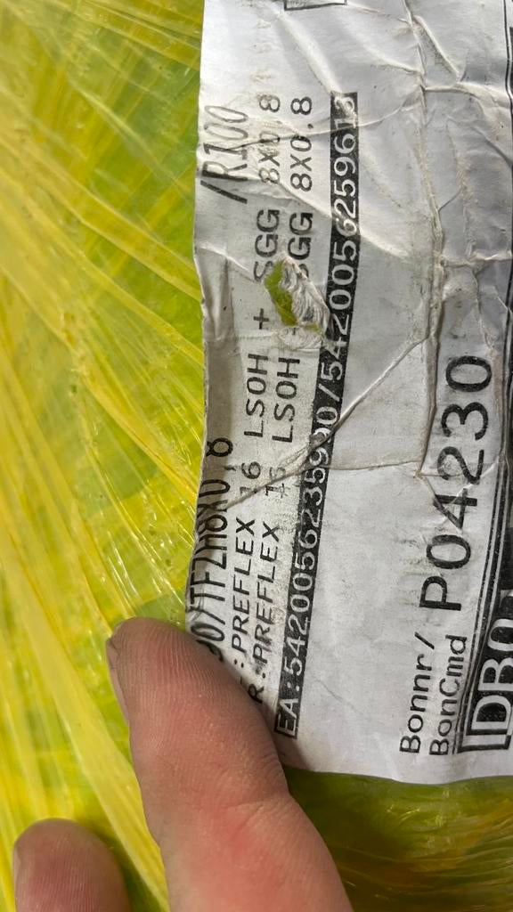 Preflex kabel 8x0,8, Ophalen, Nieuw