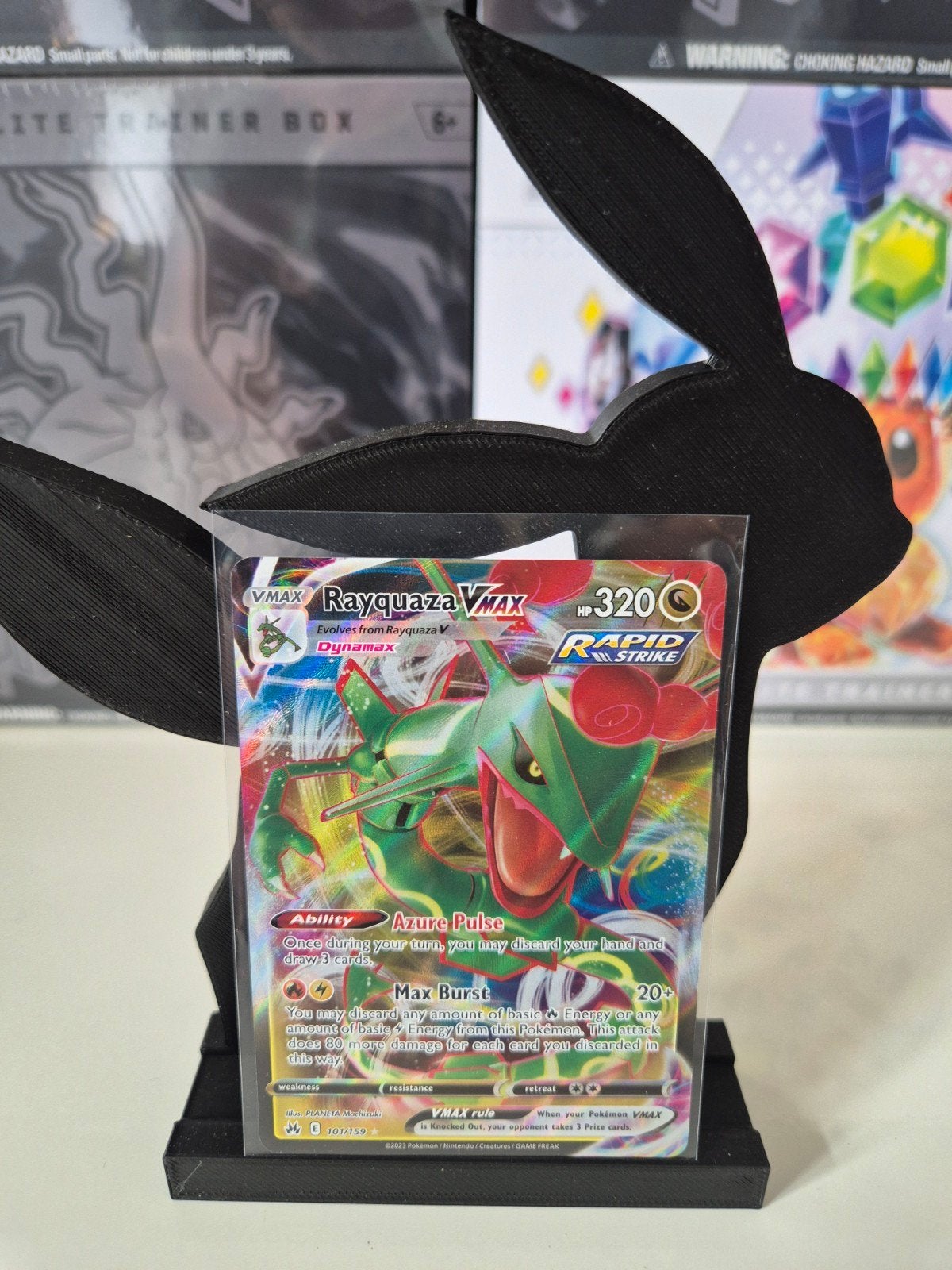 Rayquaza Vmax CRZ #101, Ophalen of Verzenden, Nieuw, Losse kaart, Foil
