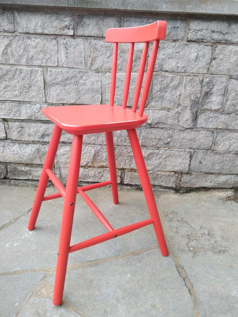 chaise enfant junior Ikea Agam rouge, Enfants & Bébés, Chaises pour enfants, Enlèvement, Utilisé, Chaise de table