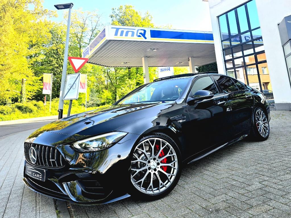 AMG C63S E PERF. AERO/NIGHT/HUD/PANO/DIG.lIGHT/360/SOUND, Auto's, Automaat, Zwart, Leder, Vierwielaandrijving