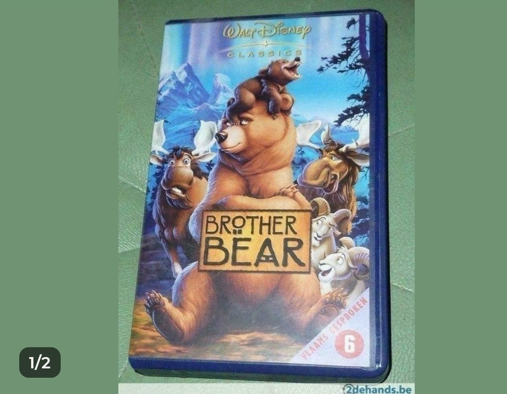 VHS Brother Bear - Disney

Speelduur: 82 minuten

Vlaams ges, Ophalen of Verzenden, Gebruikt