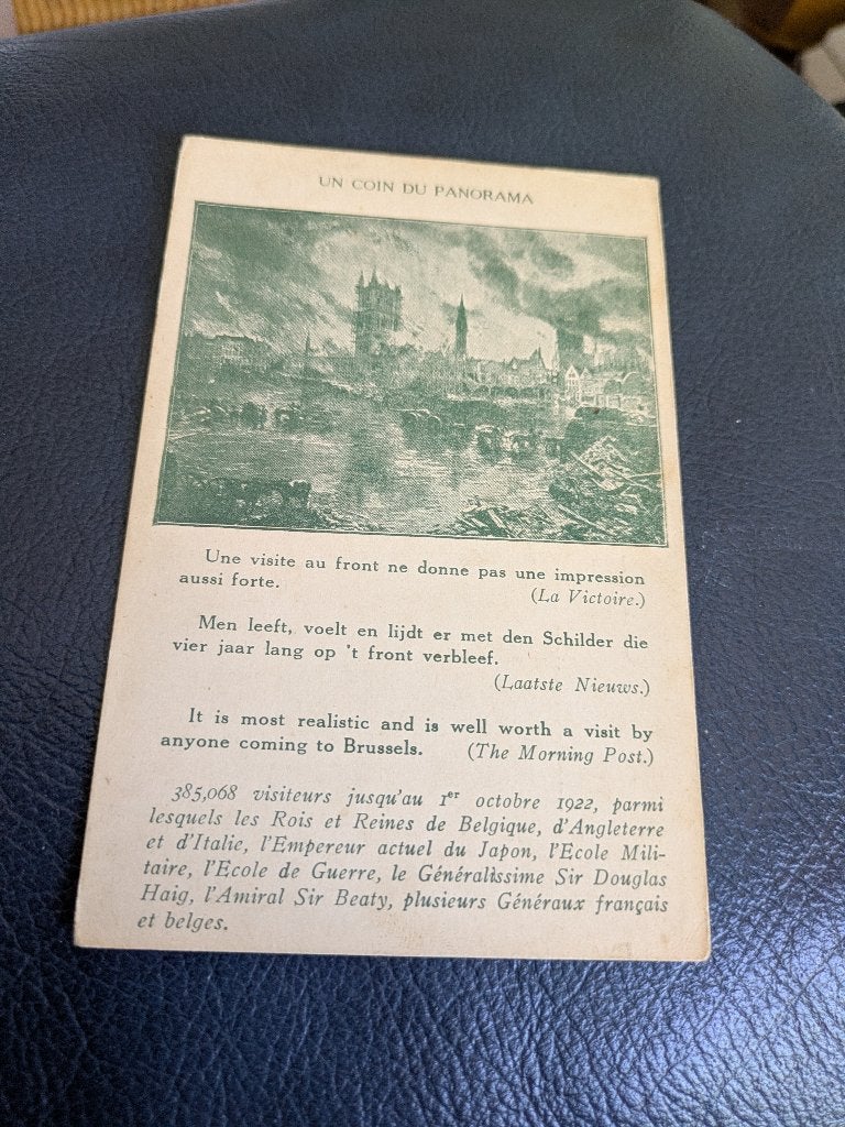 Panorama de la Bataille de l'yser, Collections, Enlèvement ou Envoi, Armée de terre, Photo ou Poster