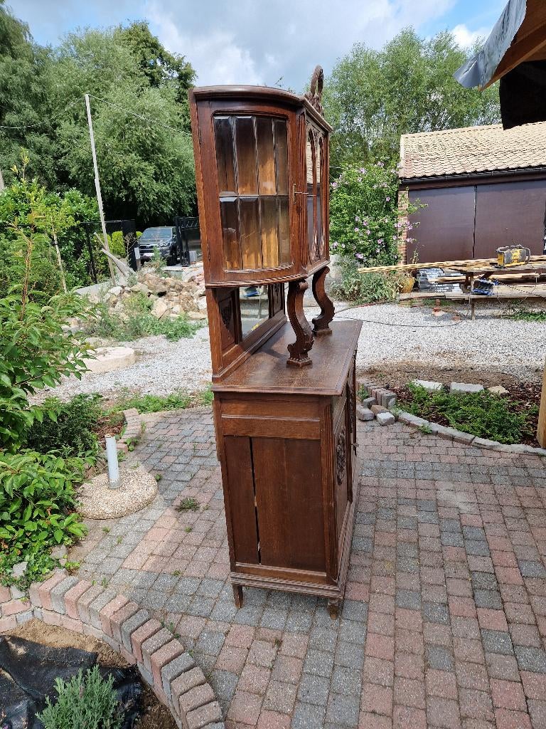 antieke kast, Avec tablette(s), 100 à 150 cm, Enlèvement, Utilisé
