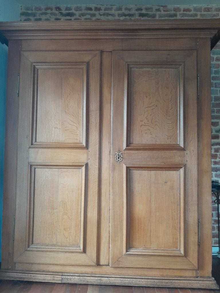 Armoire garde robe, Maison & Meubles, Armoires | Penderies & Garde-robes, Utilisé, Chêne, Enlèvement, Avec porte(s)