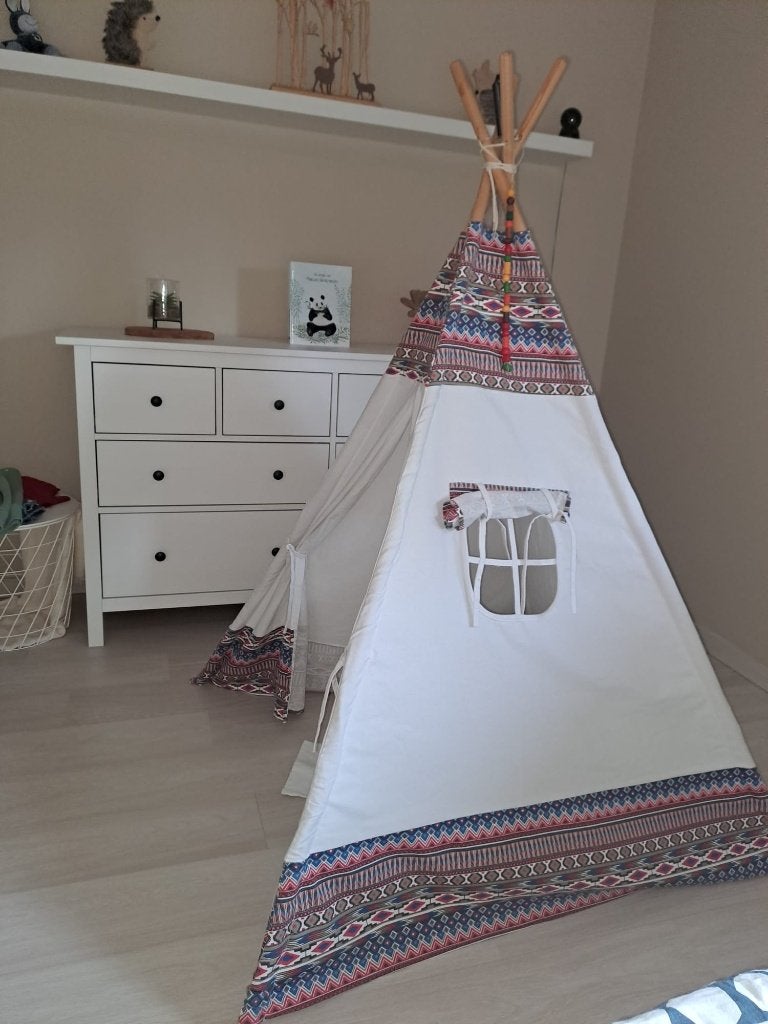 Mooie en degelijke speeltipi voor binnen, Kinderen en Baby's, Speelgoed | Buiten | Speelhuisjes, Ophalen, Zo goed als nieuw, Hout