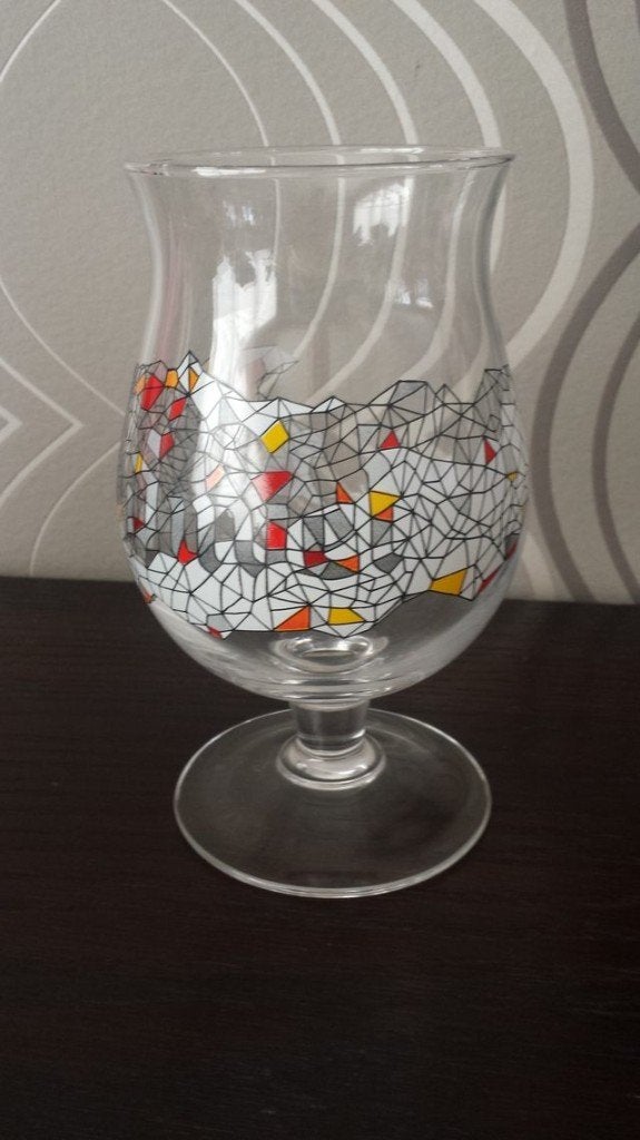 Duvel glas 'Debongnie', Verzamelen, Glas en Drinkglazen, Ophalen of Verzenden, Bierglas