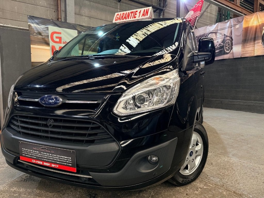Ford Transit Custom Utilitaire 6 Places Attache remorque GPS, Autos, Ford, Cuir, Achat, 6 portes, Entreprise