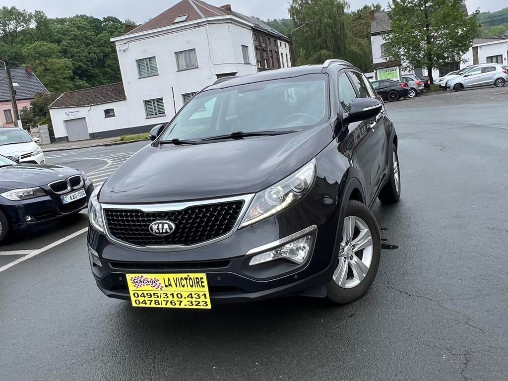 KIA Sportage 1.7 CRDI 2015 année Euro 6b 85kw 0032478767323, Autos, Kia, Cuir, Achat, Entreprise, Noir