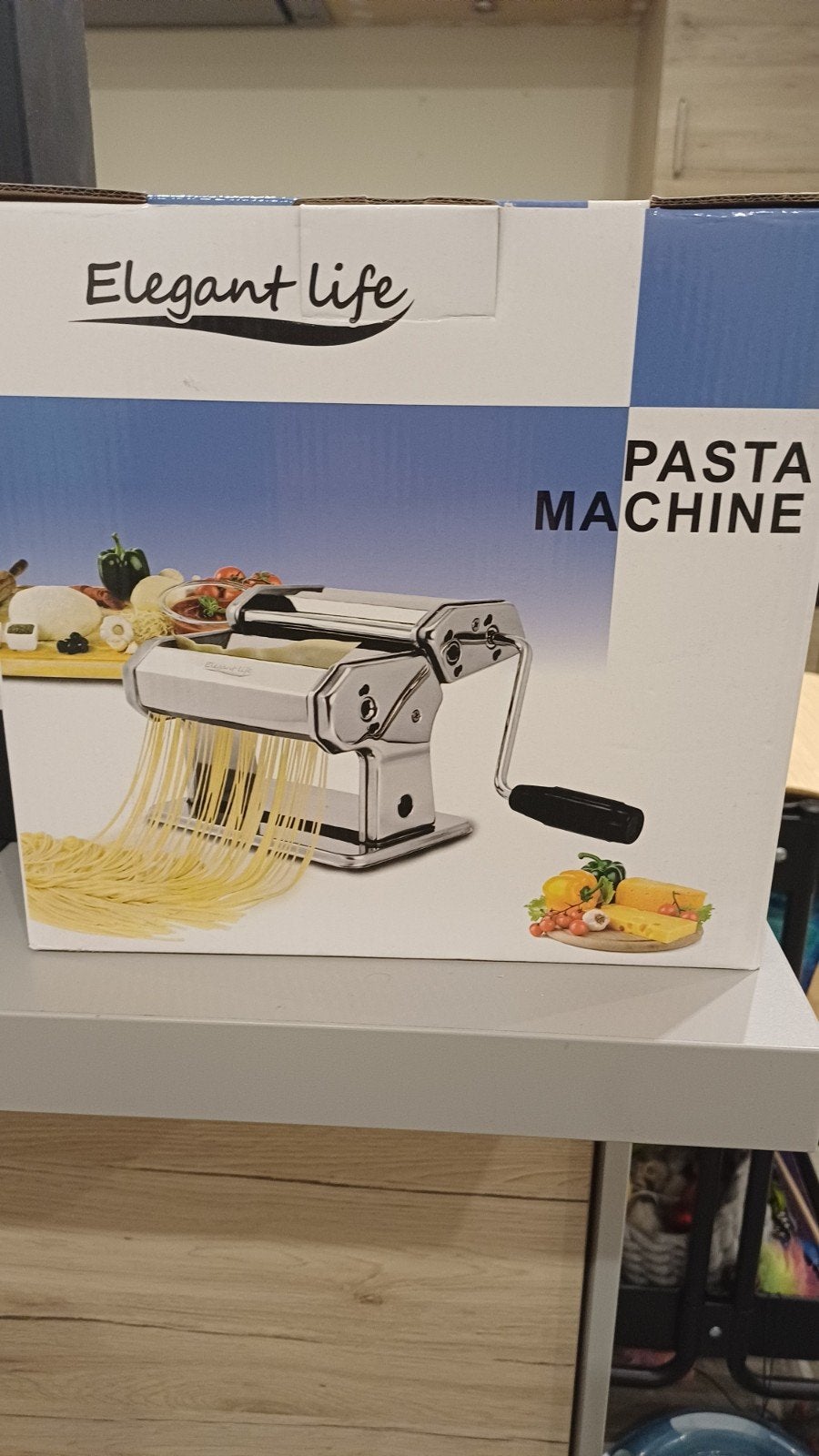 pasta machine en pastadroogrek, Huis en Inrichting, Pastamachine, Ophalen, Nieuw, Metaal