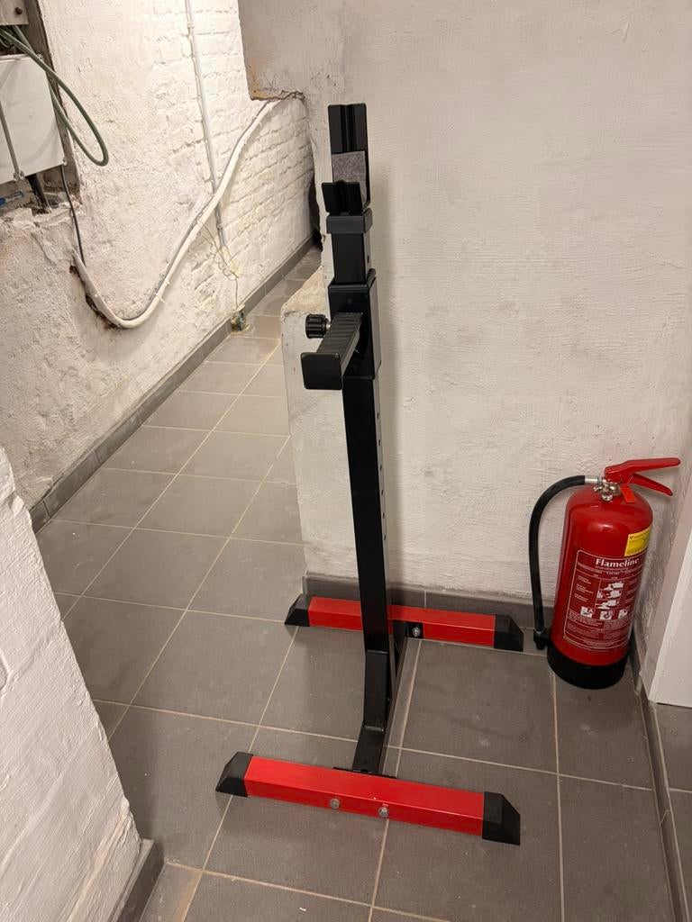 Squat rack 165cm (2 delig!), Enlèvement, Comme neuf
