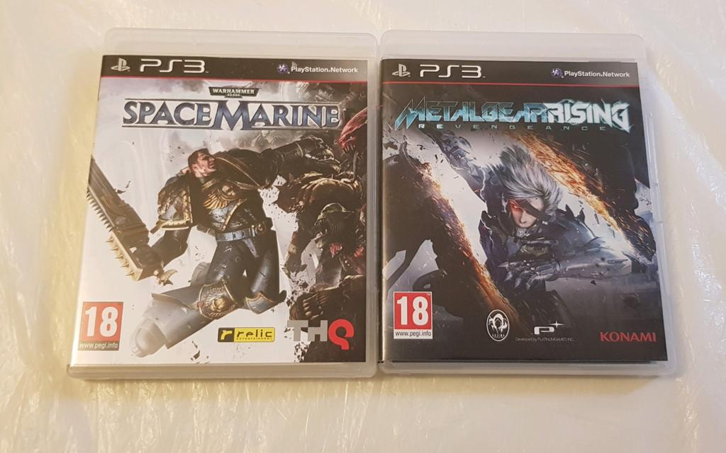 Lot Spacemarine et metal gear rising ps3