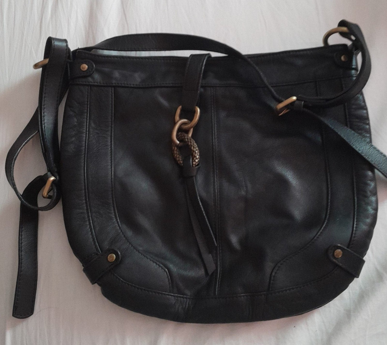 handgemaakte rundlederen handtas van Lilu, Enlèvement ou Envoi, Sac à main