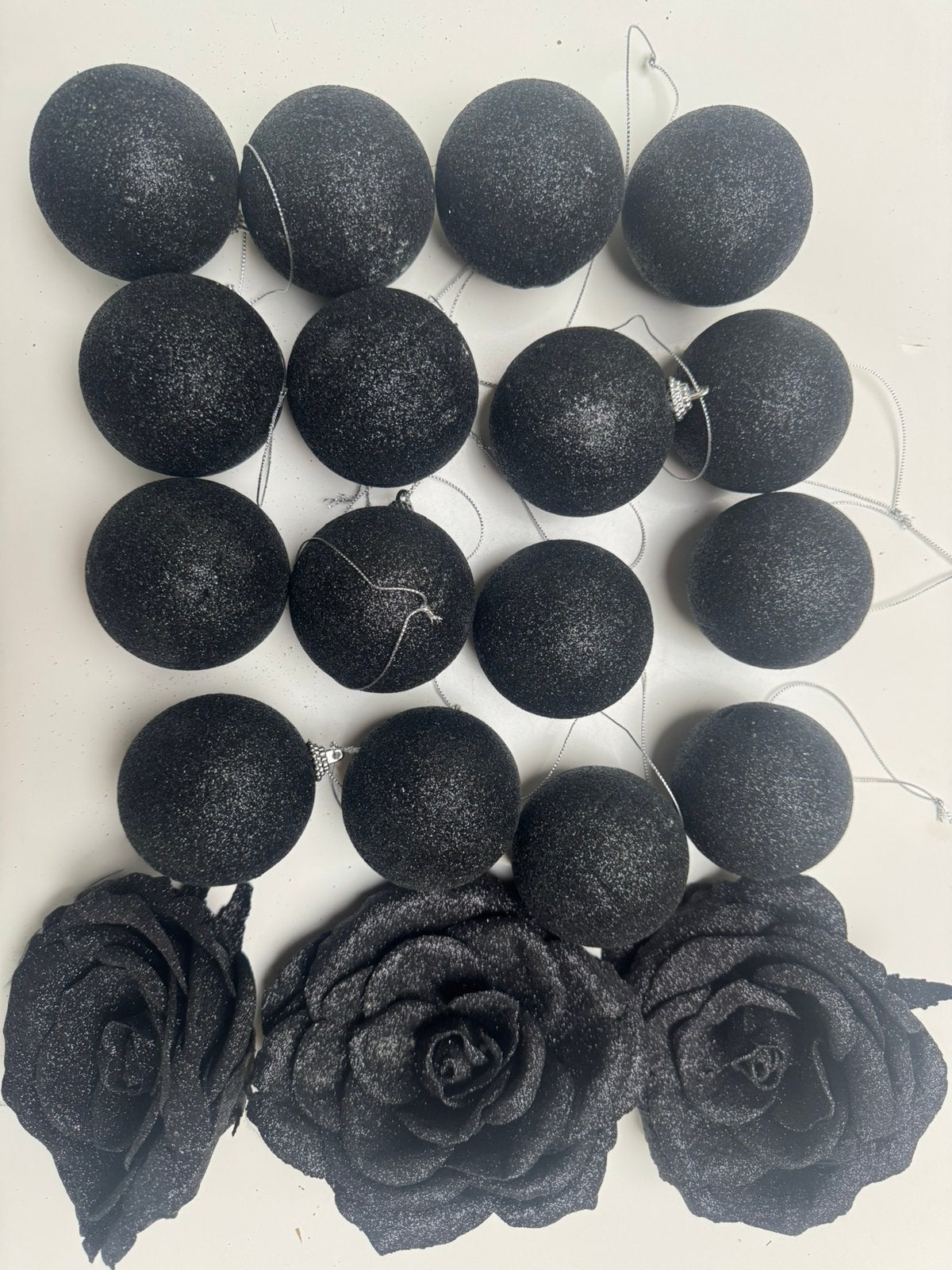 Set van 16 kerstballen (piepschuim), Ophalen, Zo goed als nieuw