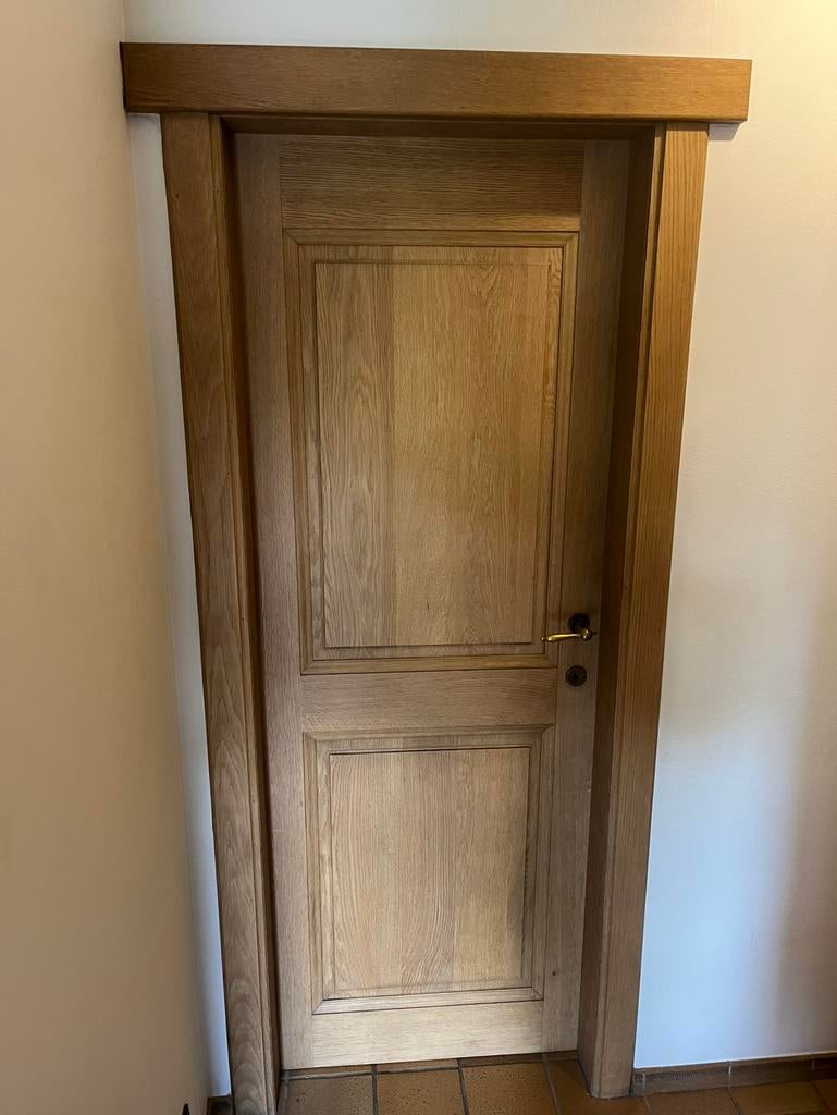 Eiken binnendeuren, Porte intérieure, Enlèvement, Utilisé, Bois