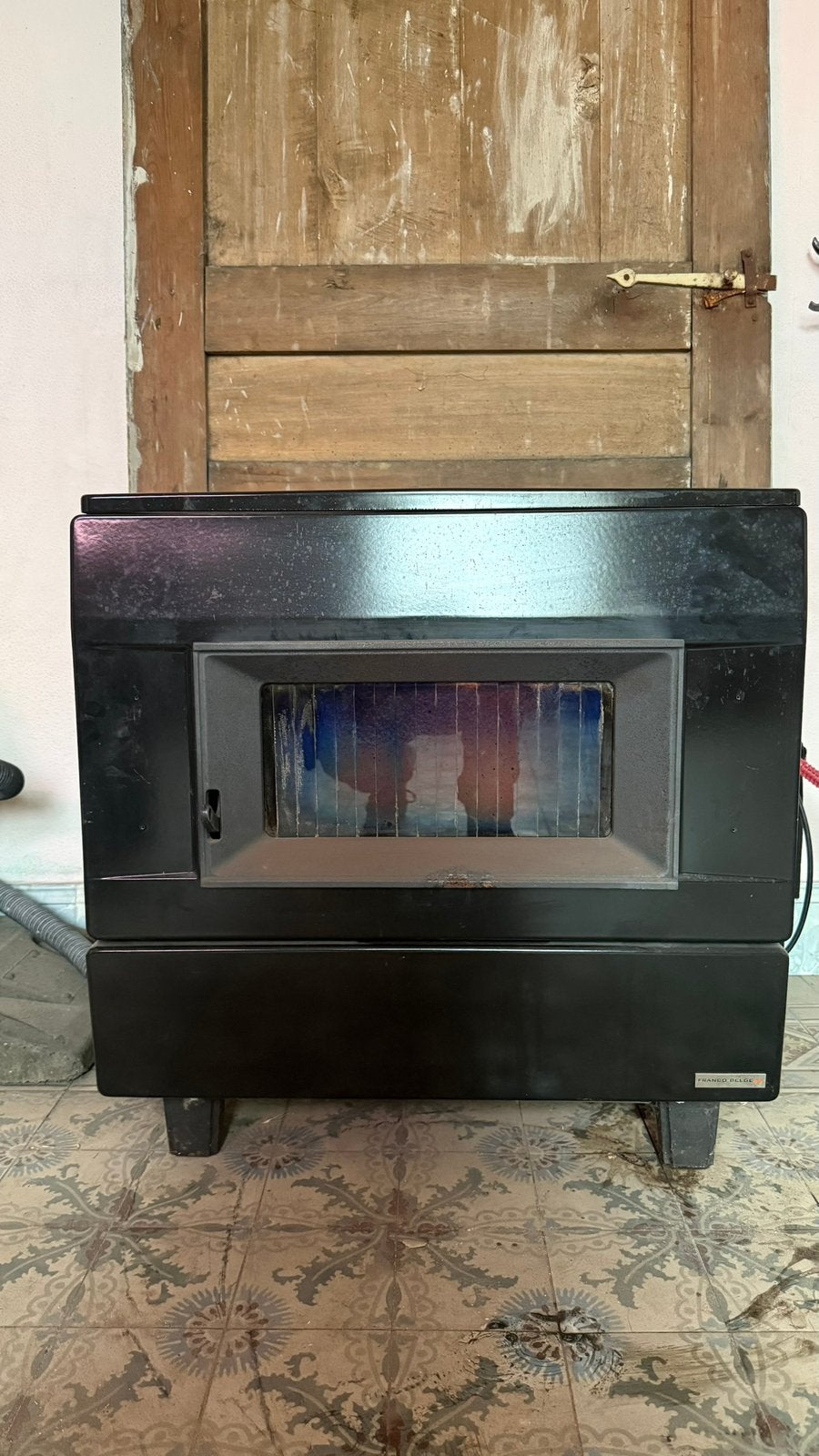 Poêle à bois et charbon Franco Belge – 5,8 kW, Maison & Meubles, Poêles, Enlèvement, Utilisé, Autres carburants, Poêle à charbon