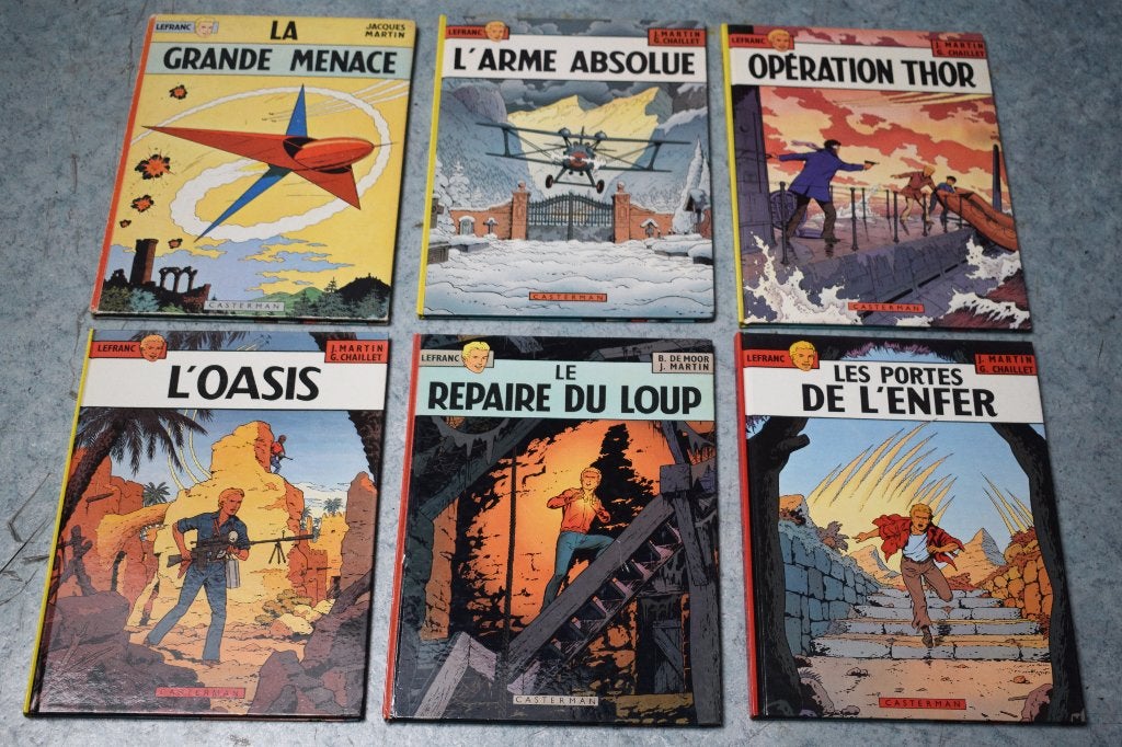 collection 6 BD Lefranc bande dessinées, Livres, BD, Enlèvement ou Envoi, Comme neuf