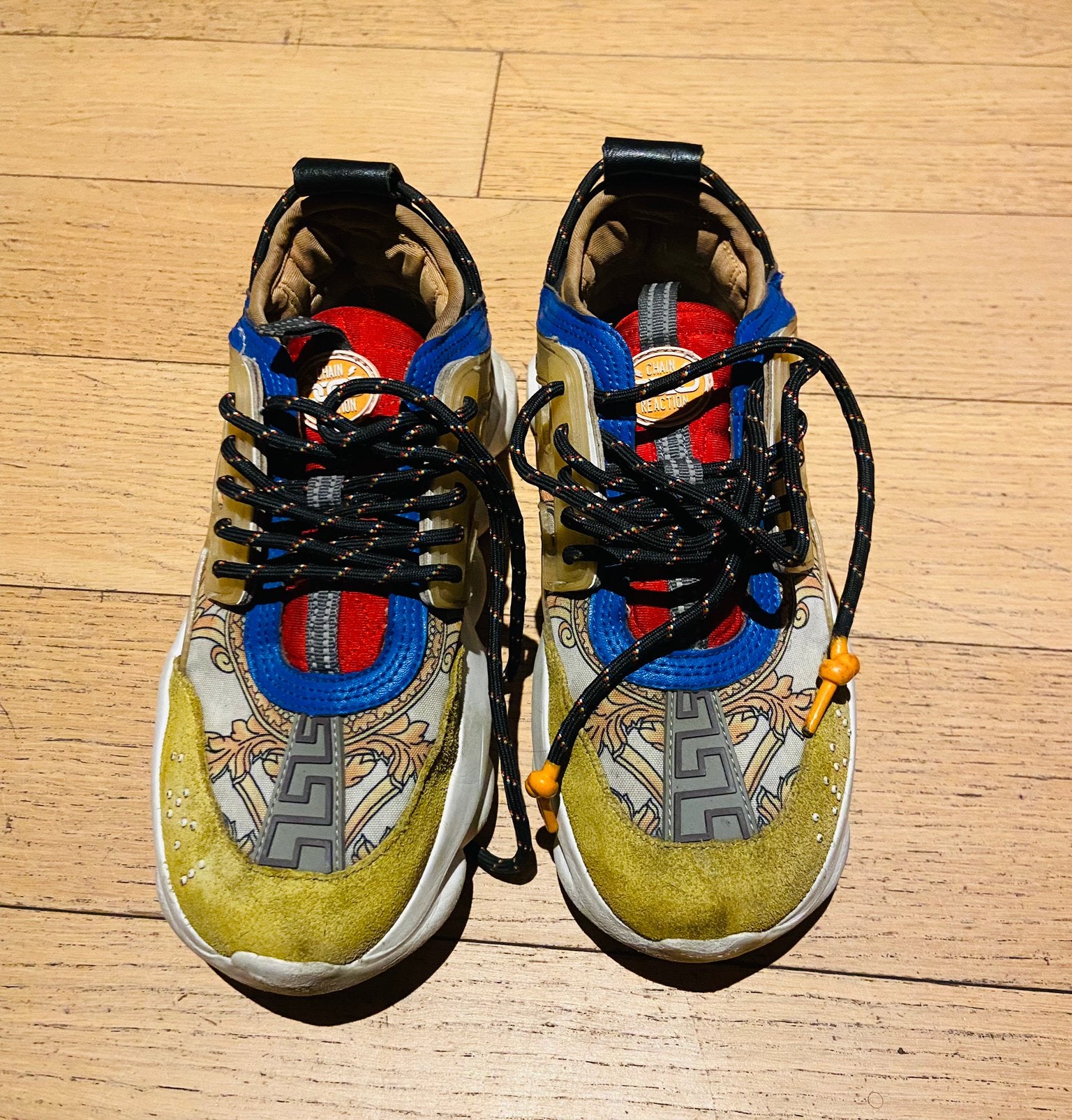 Baskets / Sneakers Versace Chain Reaction - Très bon état, Vêtements | Hommes, Enlèvement ou Envoi, Autres couleurs, Porté, Baskets