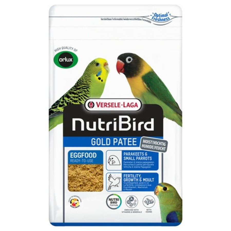 Nutribird Gold Patee Parkieten & Kleine Papegaaien 1kg, Dieren en Toebehoren, Vogels | Toebehoren, Ophalen