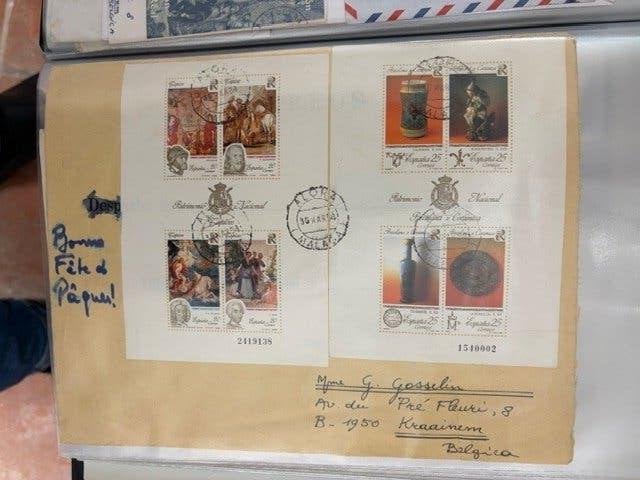 Timbres espagnol oblitérés; non oblitérés et enveloppes, Timbres & Monnaies, Enlèvement
