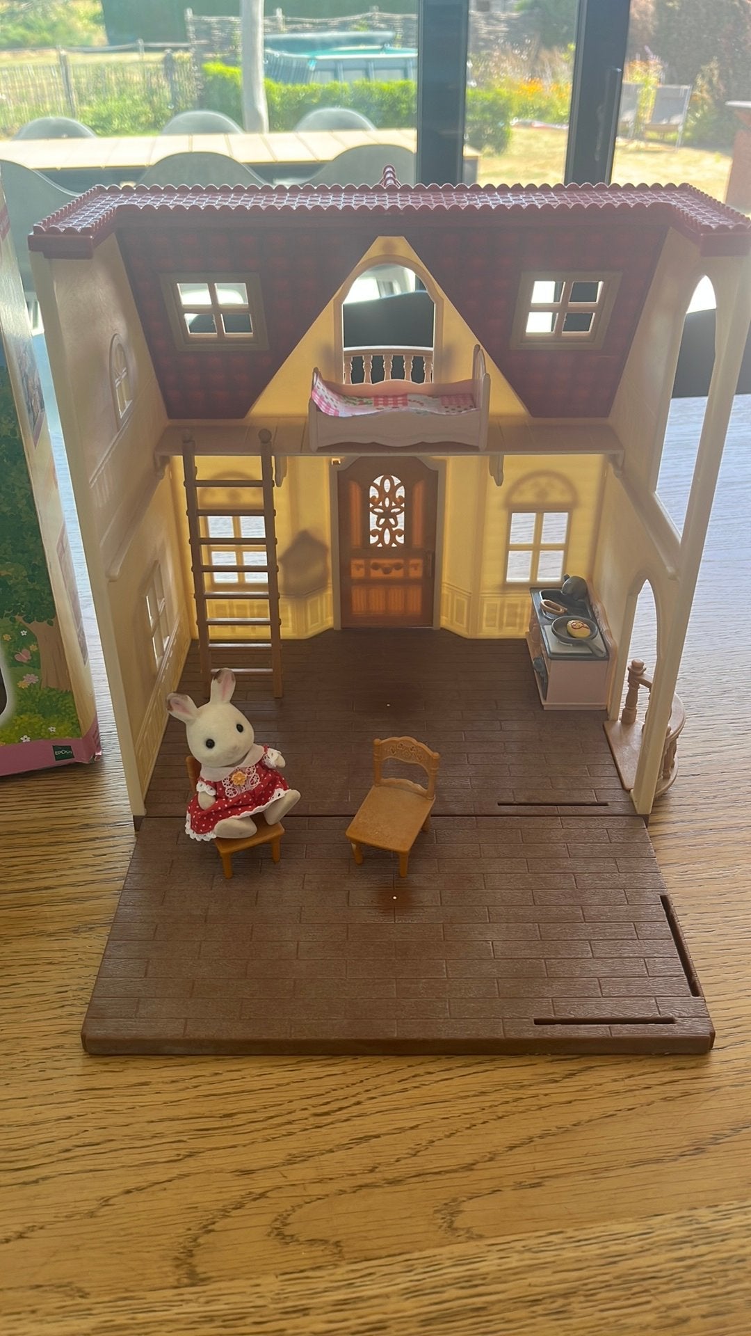 Sylvanian families: red roof cosy cottage starter Home, Enlèvement, Utilisé, Maison de poupées