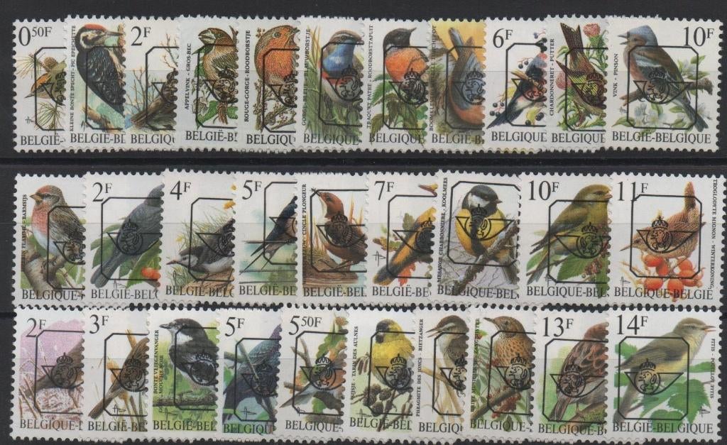 België: de vogels van Buzin, Verzenden, Orginele gom, Postfris, Overig