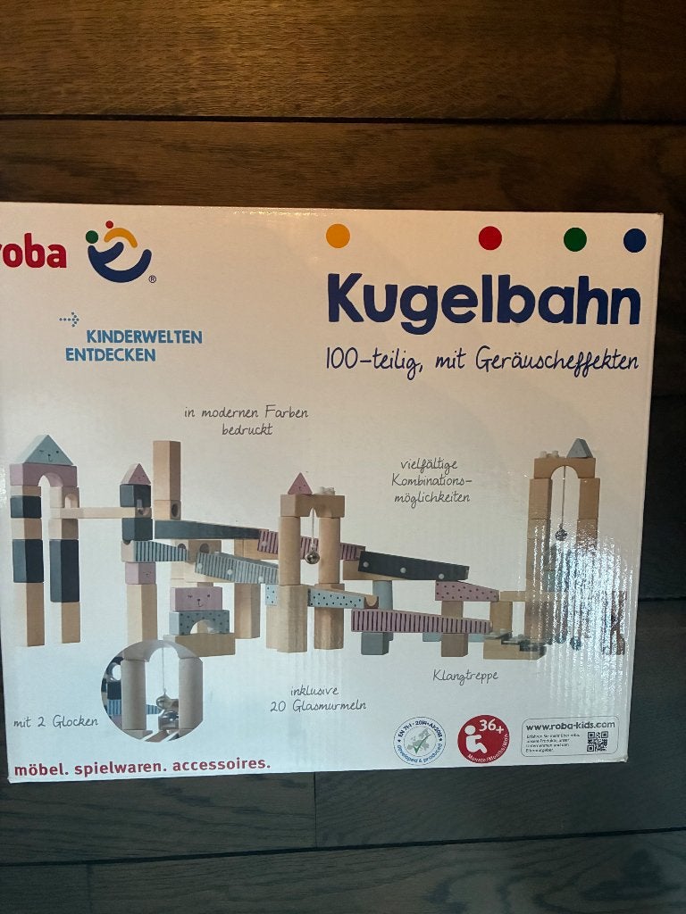 Knikkerbaan hout, Kinderen en Baby's, Speelgoed | Houten speelgoed, Ophalen, Zo goed als nieuw, Overige typen