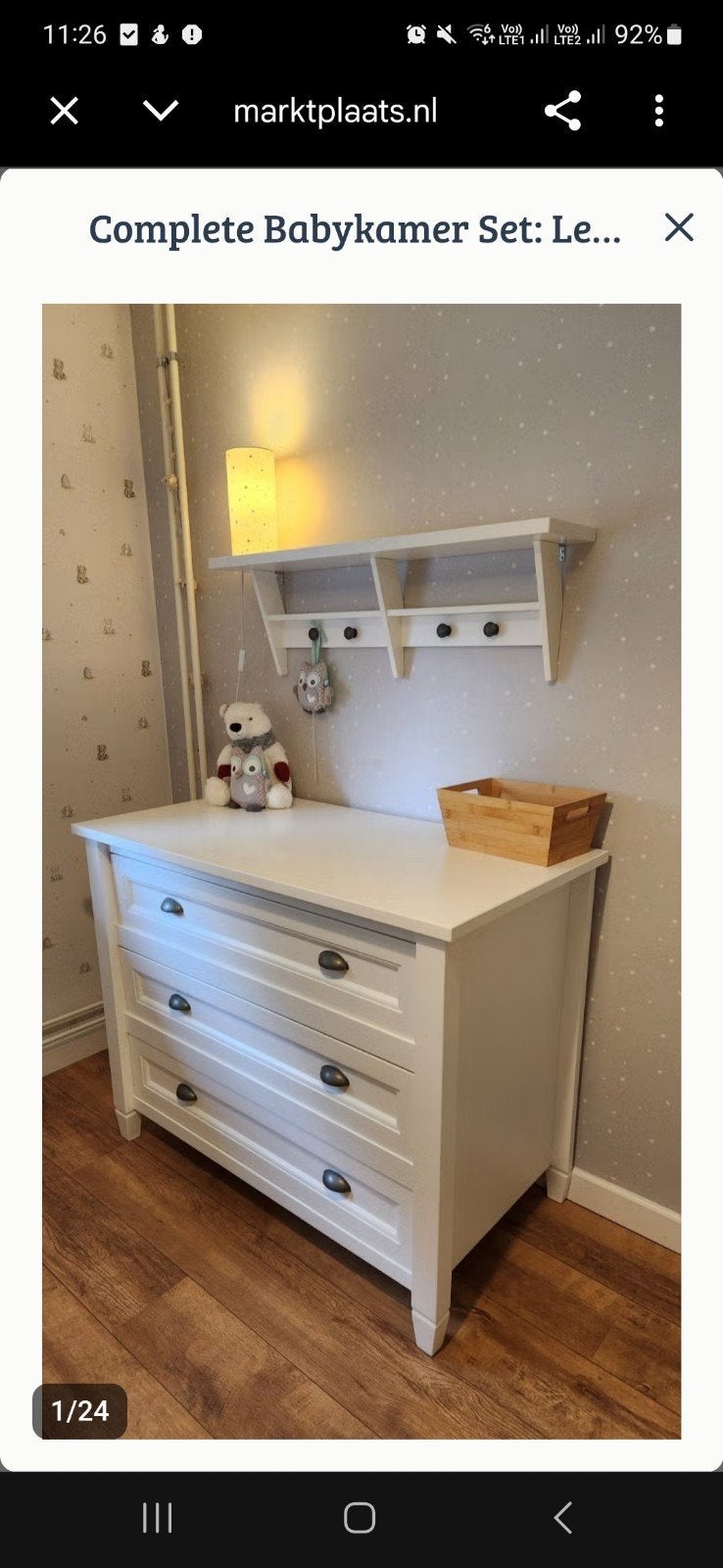 TWF Commode en hanger., Ophalen, Zo goed als nieuw, Jongetje of Meisje