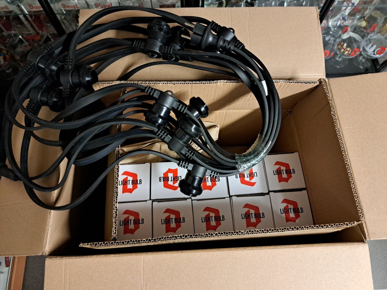 Duvel Bottle lampen set, Verzamelen, Ophalen of Verzenden, Nieuw, Duvel