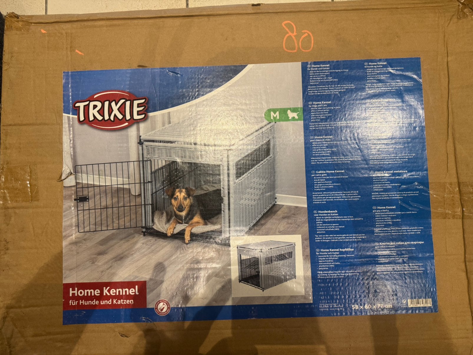 Nieuwe hondenbench M, met mooie afwerking!, Dieren en Toebehoren, Ophalen of Verzenden, Nieuw