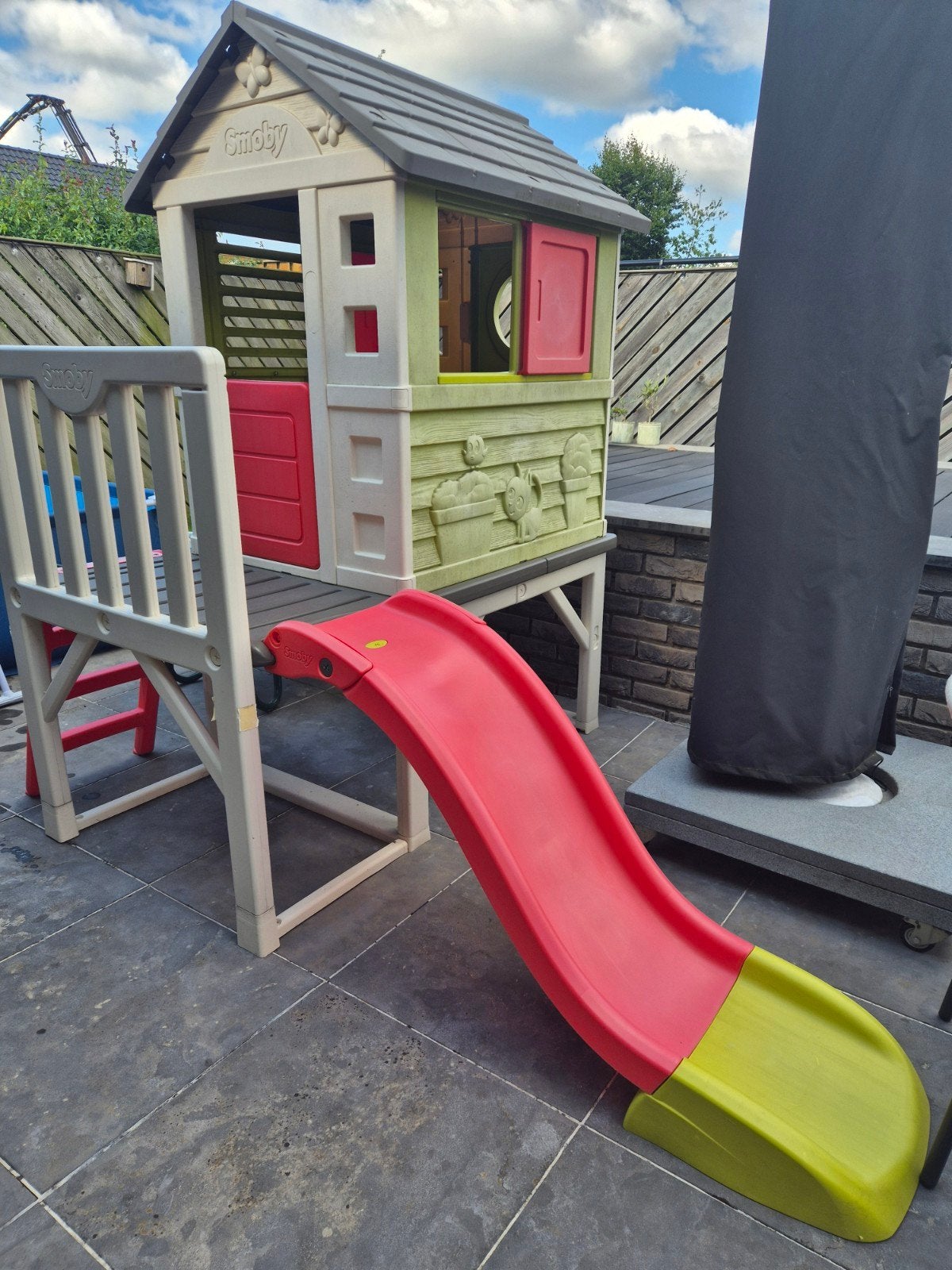 Speelhuis smoby, Kinderen en Baby's, Speelgoed | Buiten | Speeltoestellen, Ophalen, Glijbaan