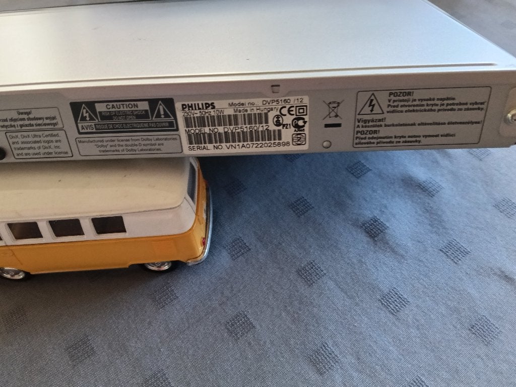 Philips DVD speler DVPS 5160/12 met kabel, afstandsbediening, Ophalen, Gebruikt, Dvd-speler, Philips