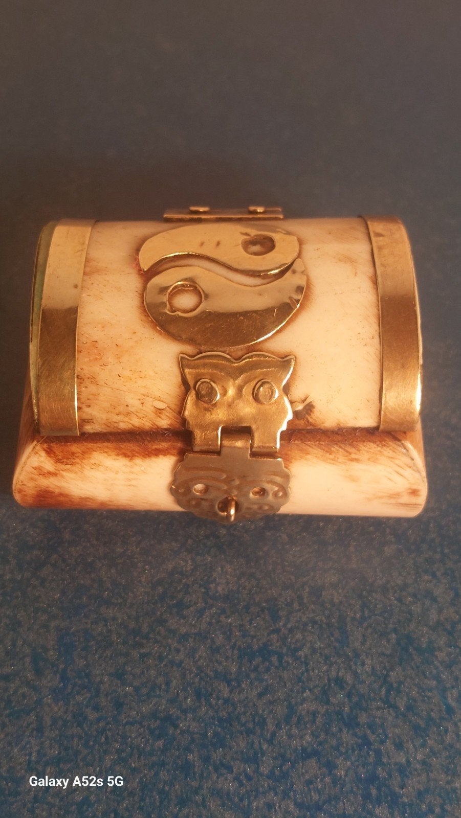 boîte à bijoux en corne, yin yang., Enlèvement ou Envoi