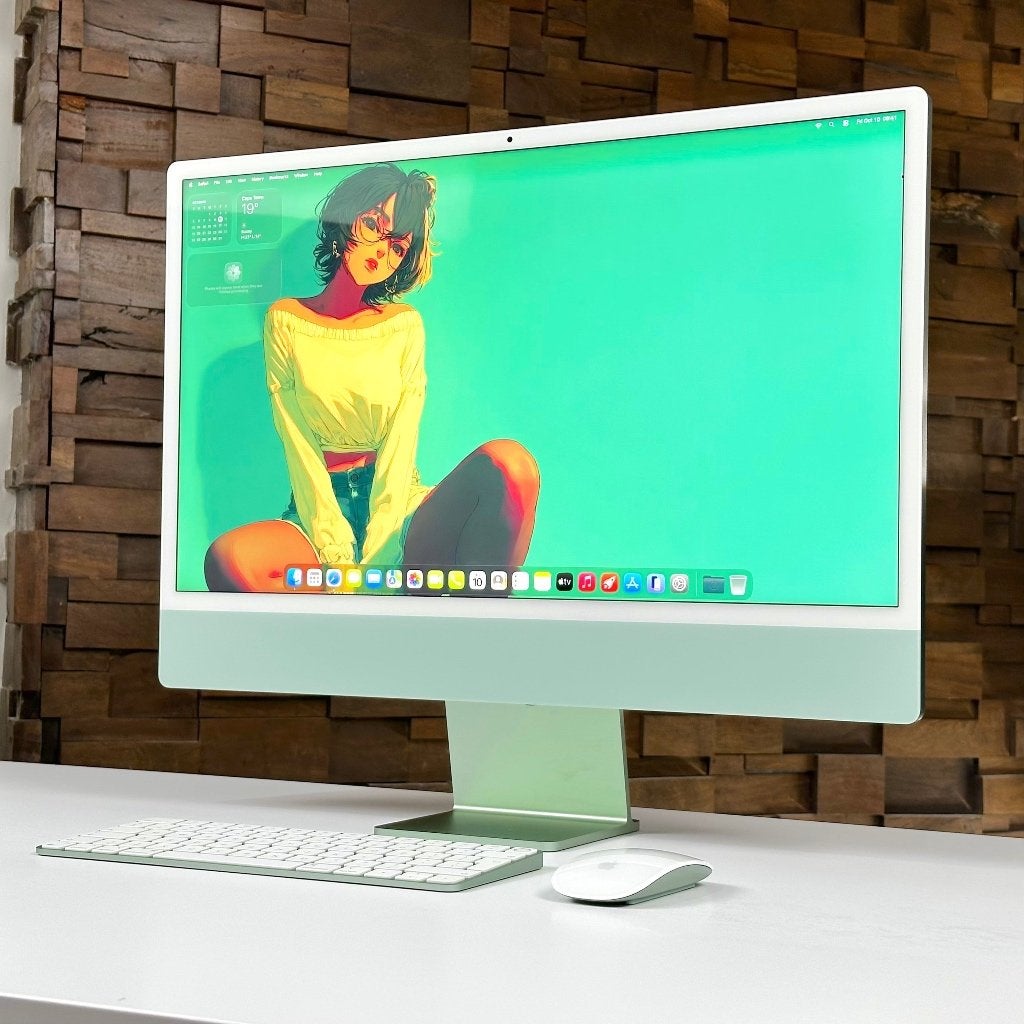 Apple iMac 24" - 8GB/256GB - Groen, Computers en Software, Apple Desktops, 256 GB, 8 GB, IMac, Zo goed als nieuw