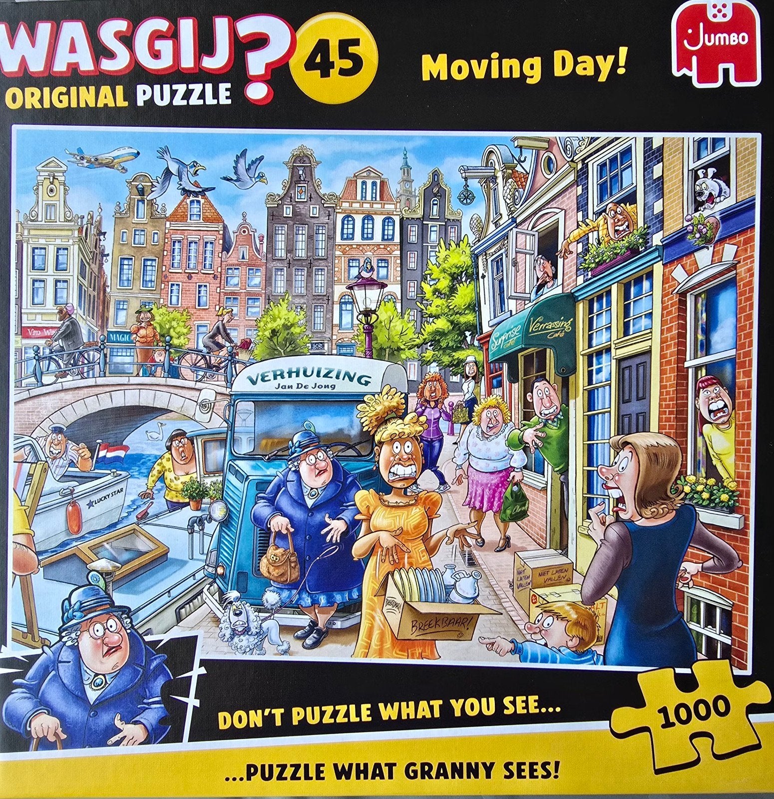Wasgij  Original 45 - Moving Day - 1000 st., Enlèvement, 500 à 1500 pièces, Comme neuf, Puzzle