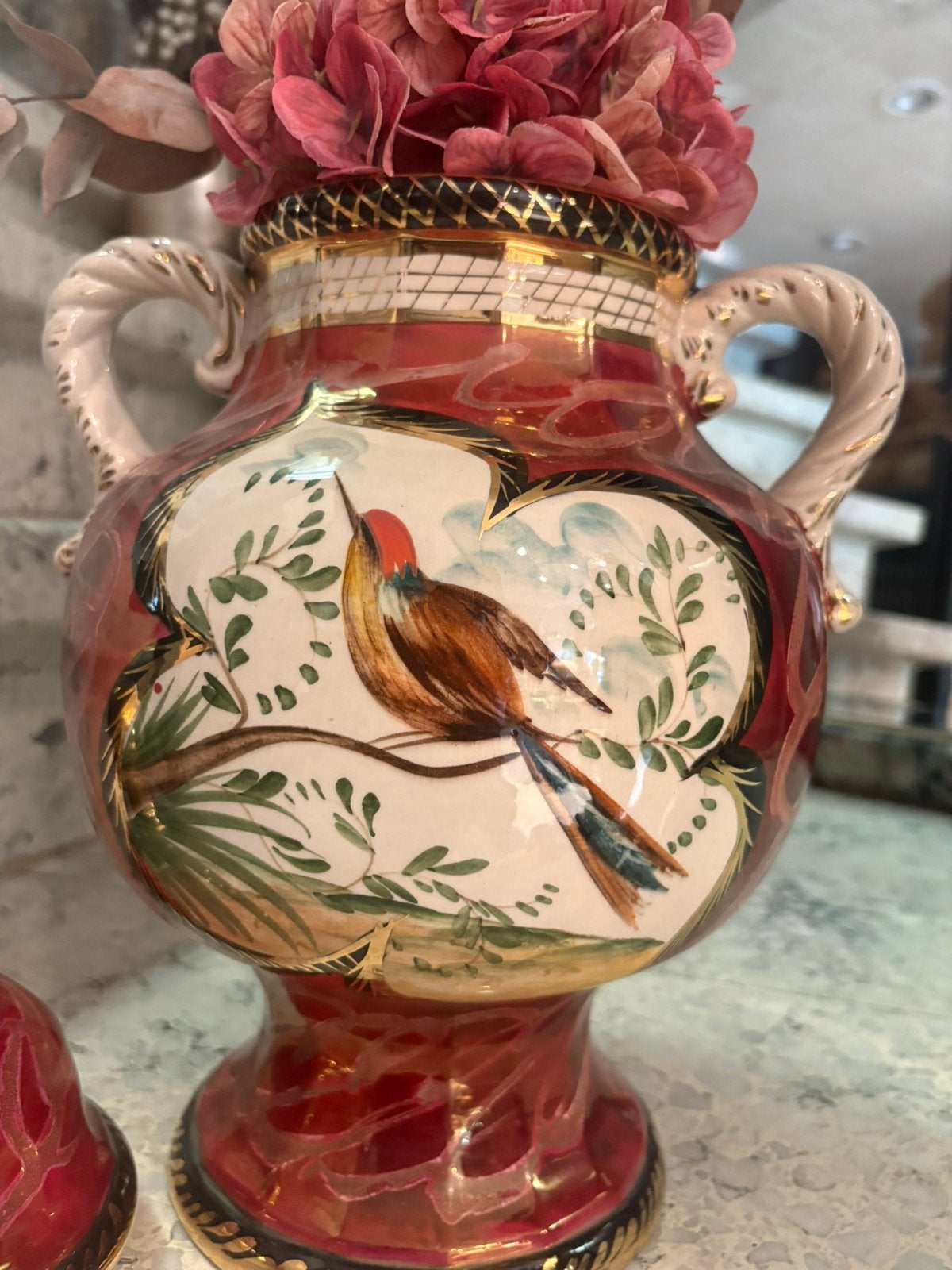 Vintage dekselvaas H.Bequet, Ophalen