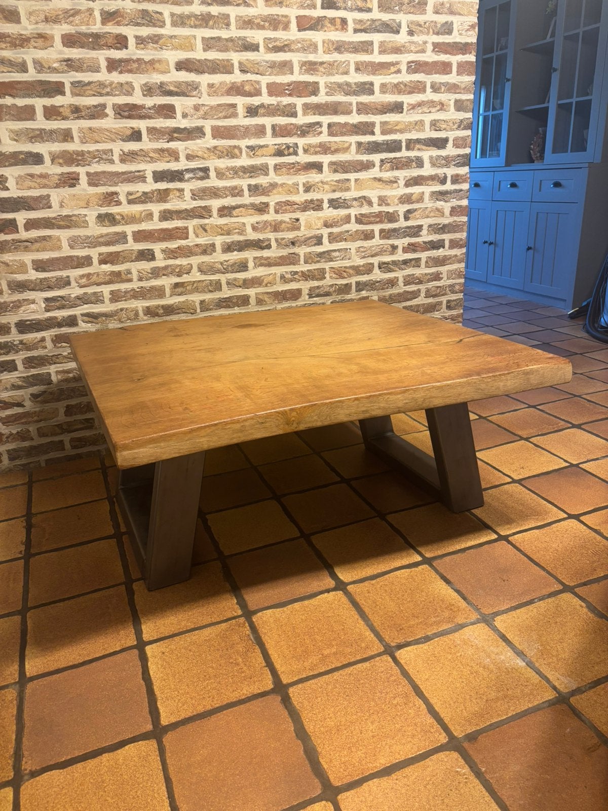 Eiken salontafel te koop, Ophalen, Gebruikt, Eikenhout