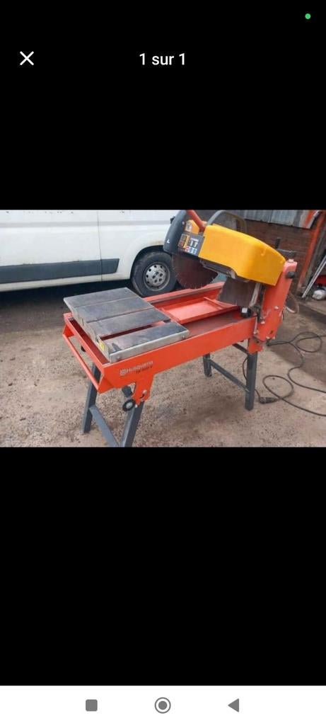 Scie table Husqvarna brique, bloc, Bricolage & Construction, Enlèvement