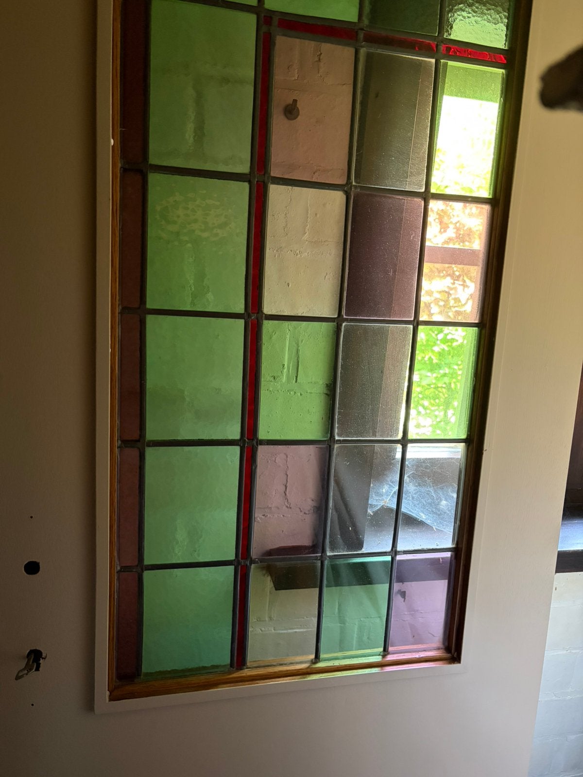 Glas in lood deur., Ophalen, Zo goed als nieuw, Glas, Overige typen