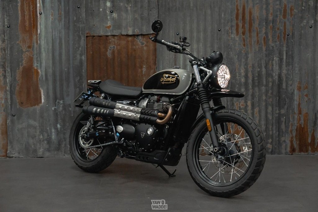 Custom Triumph Street Scrambler: Iconic Style, 2 cilinders, 900 cc, Sportuitlaat, Meer dan 35 kW