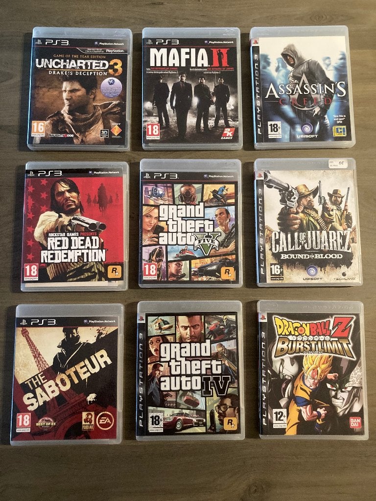 9 jeux ps3, Enlèvement ou Envoi, Comme neuf, Autres genres, À partir de 3 ans