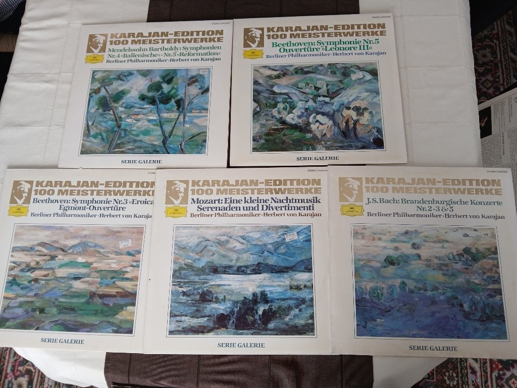 Collectie van 17 LP's Karajan Meisterwerke, Cd's en Dvd's, Ophalen, Gebruikt, LP