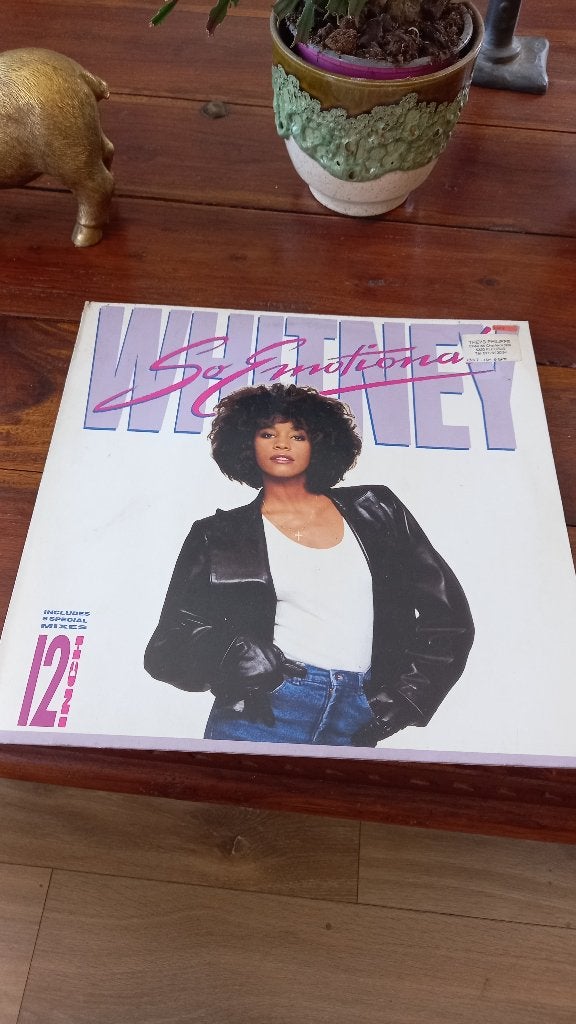 Vinyl (maxi 45t) Whitney Houston "so emotional", Cd's en Dvd's, Vinyl | Pop, Ophalen, Zo goed als nieuw, Pop