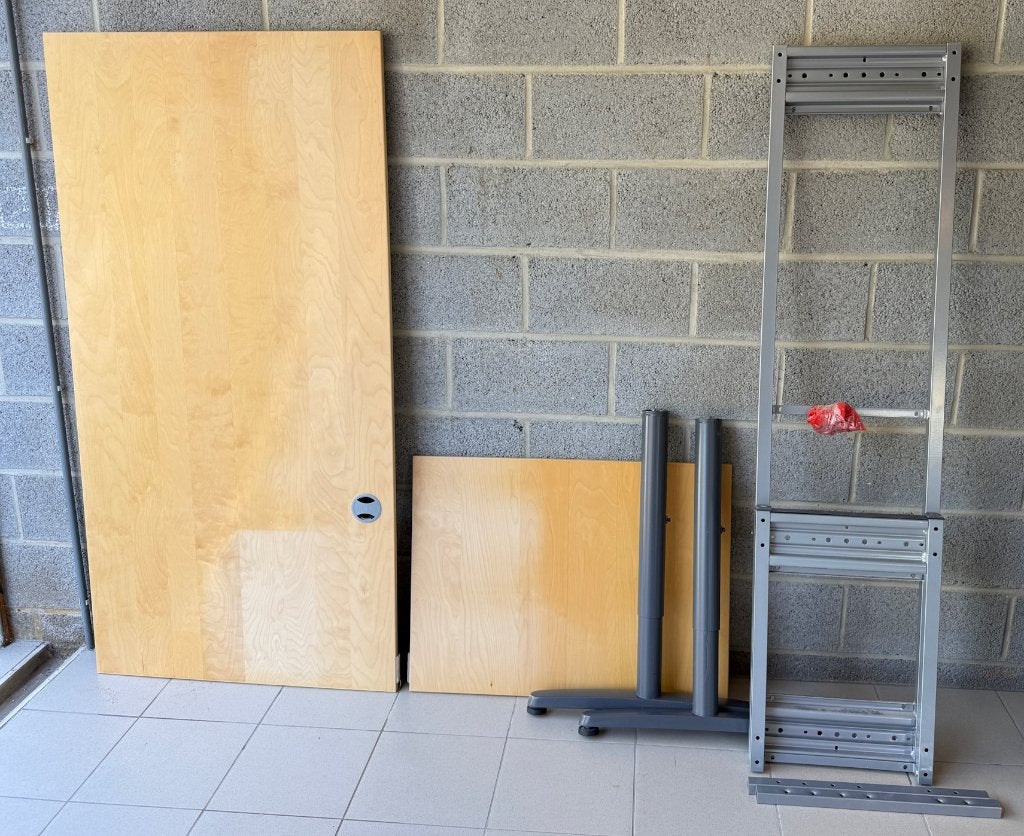 2 Bureaux IKEA Galant 80x220, Bureau d'ordinateur, Enlèvement, Utilisé, IKEA